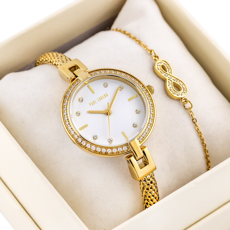 DÁMSKE DARČEKOVÉ SADA PAUL LORENS Hodinky + náramok (zg507d)