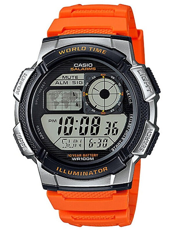 PÁNSKE HODINKY CASIO AE-1000W 4BV (zd073d) - SVETOVÝ ČAS + KRABIČKA