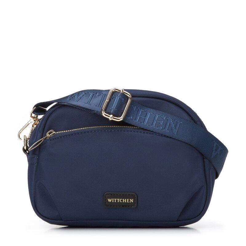 Damska listonoszka z nylonu z kieszenią z przodu 97-4Y-106-7