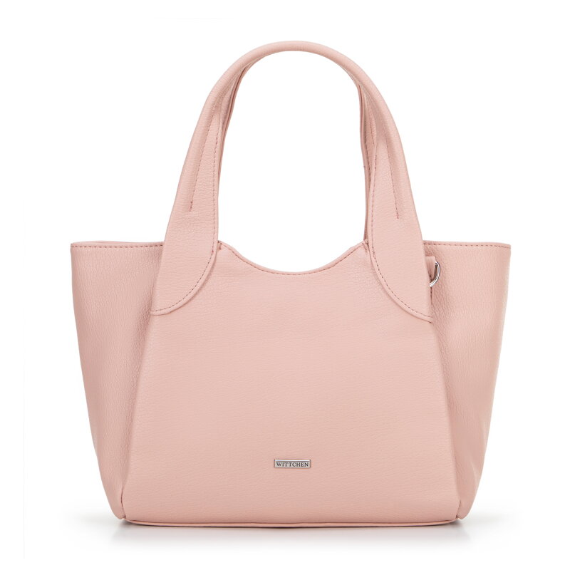 Dámska malá ružová aktovka z ekokoža 100-4Y-438-P