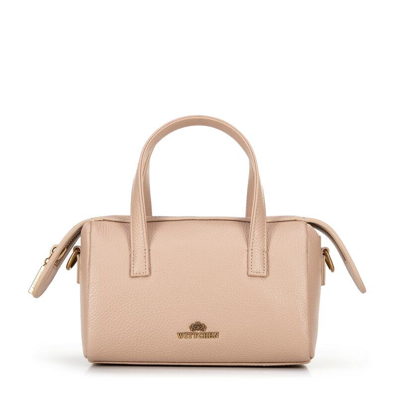 Dámska kožená aktovka malá béžová 100-4E-212-9