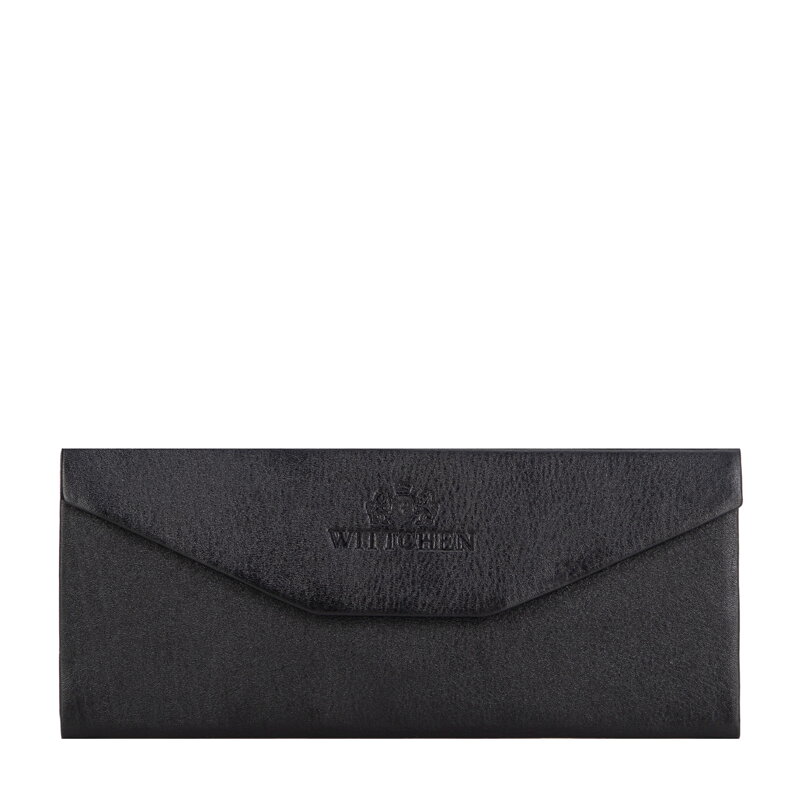 Etui na okulary ze skóry składane czarne 14-2-196-1G