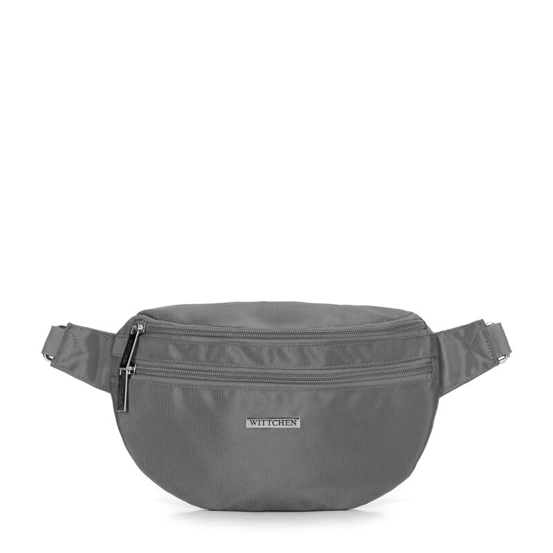 Nerka z poliestru z odpinanym paskiem szara 29-2P-000-01