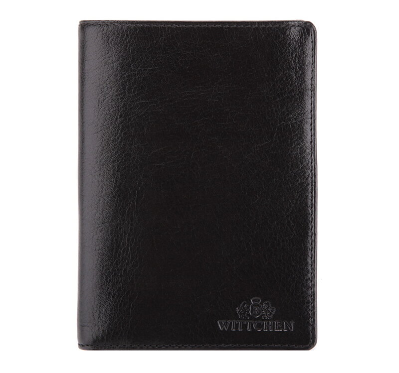 Pánska kožená peňaženka stredná čierna 21-1-020-10