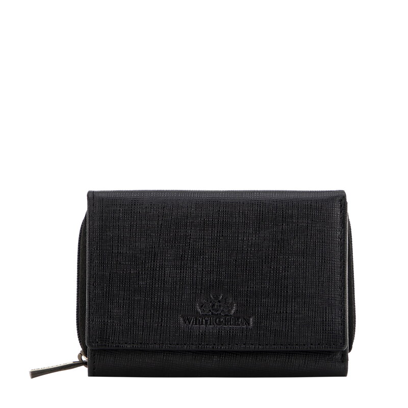 Dámska peňaženka zo saffiano kože čierna 14-1S-121-LG1