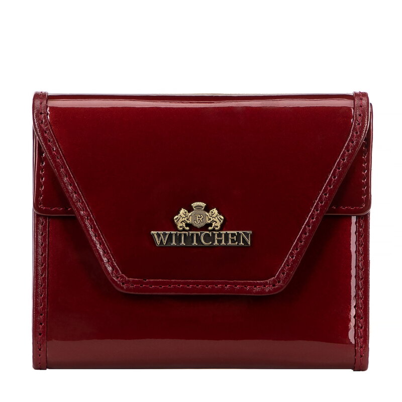 Dámska lakovaná peňaženka červená 14-1L-187-3A