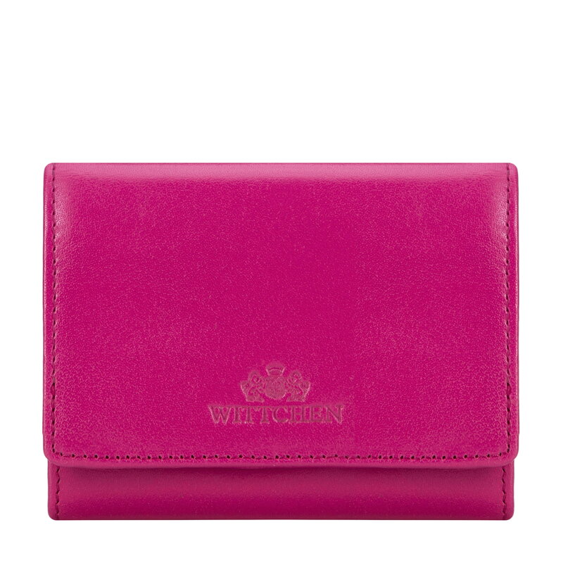 Stredná dámska kožená peňaženka fuchsiová 14-1-070-PL