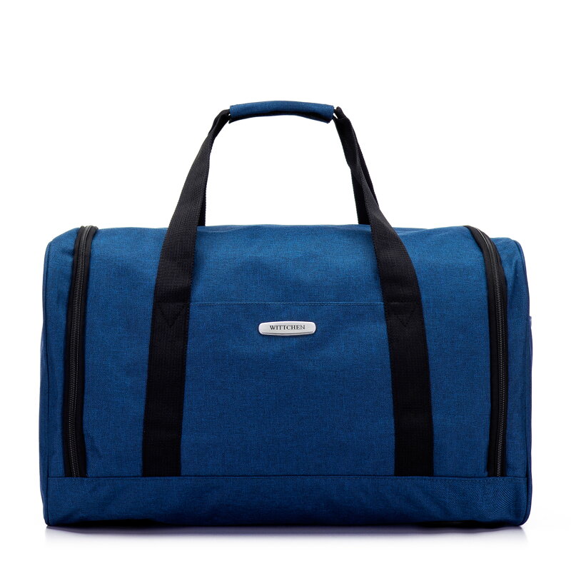 Torba podróżna melanżowa średnia niebieska 56-3S-942-96