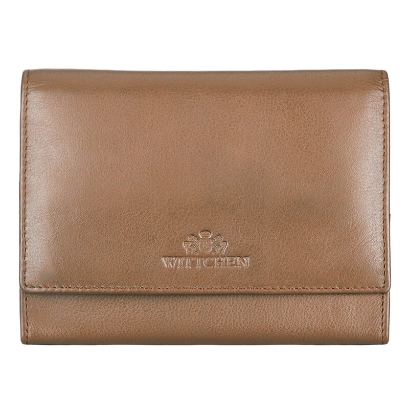 Dámska kožená kabelka cez rameno, opasok, kabelka do ruky, svetlohnedá 14-3-110-5