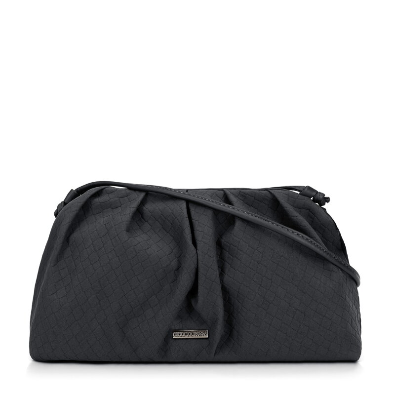 Dámska crossbody kabelka so riasením šedá 99-4Y-423-1