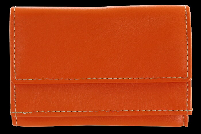 Oranžová dámska kožená mini peňaženka 511-4392A-84