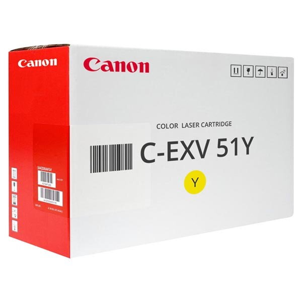 Canon originál toner CEXV51, 0484C002, yellow, 60000str., žltá