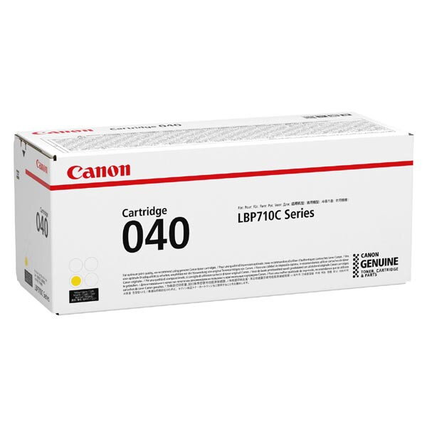 Canon originál toner 040Y, yellow, 5400str., 0454C001, Canon imageCLASS LBP712Cdn,i-SENSYS LBP710Cx, LBP712Cx, O, žltá