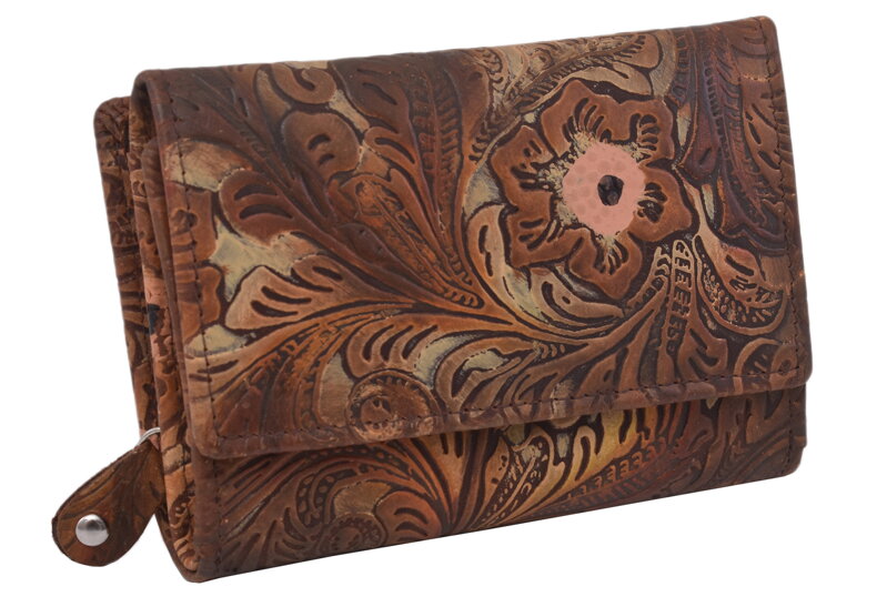 Peňaženka z pravej kože MERCUCIO tmavohnedá 4511823